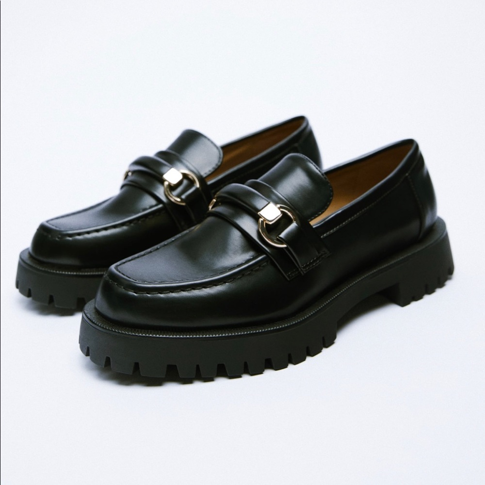 Zara Lug Sole Loafers